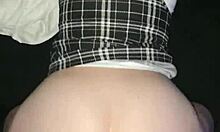 She feels excited before family dinner with big black cock