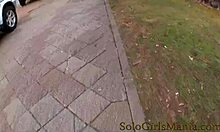 Stunning Czech Blonde Alexa Bold Teases with Shaved Pussy in Solo Action!