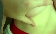 Voyeur watches teen 18+ slut with dildo and toys.