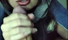 White wolf watches submissive teen want to suck