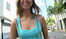 does this sexy girlfriend get seduced by her friend and fucked hard in pov