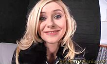 Stunning Czech Blonde Alexa Bold Teases with Shaved Pussy in Solo Action!