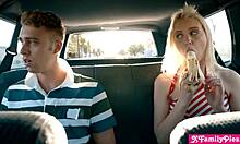 me and chloe cherry fuckin in the back seat while parents drive, oh shit