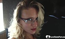 Oh God, That Nerdy Blonde Sucked Me Off Until I Came All Over!