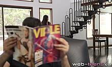 Gorgeous Lesbian Tribbing With Teen 18+