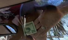 Special Car Wash With Three Sluts Ready for Foursome