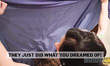 Latina Girlfriend with Small Tits Gets POV Fucked in Hotel Cuckold Scene