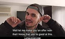 Tricked Latino bottoms servicing uncut stud bareback?