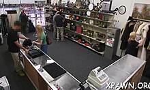 nice tight body is getting exposed in reality episode in shop amateurs fucking bent over doggystyle hardcore perfect body