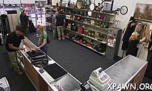 nice tight body is getting exposed in reality episode in shop amateurs fucking bent over doggystyle hardcore perfect body