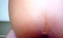 asian girlfriend bent over for hard doggystyle creampie 😈