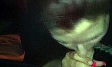 Amateurs gather for a casual cocksucking session with blowjob action