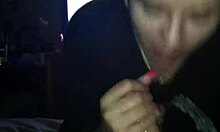 Amateurs gather for a casual cocksucking session with blowjob action