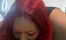 Big Tit Redhead Enjoys Homemade Sessions with Ebony Amateurs