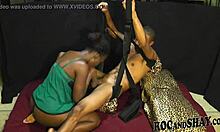 Ebony Wife Gets Hard Fucking And Cumshot!