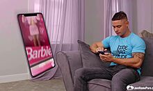 barbie deepthroats monster cock in homemade skirt