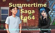 Summertime Saga 64 features hentai scenes with big asses and tits in the game 😏