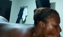 ebony morena sucks and fucks in missionary, creampie doggystyle with bent over action.