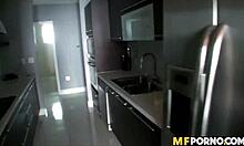 Big titty latina amateur takes white cock in pov action.