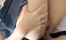 sticking the cock in my girlfriends naughty pussy 😈