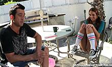 Dirty Teen 18+ Licks Stepfathers Ass