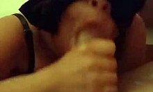 Submissive slut quietly drooling on master's dick in this hardcore scene