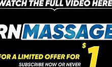 blonde babe delivers a steamy oiled massage with a hot happy ending.