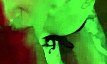 Beautiful Bondaged Tattooed Girlfriend Sandraxo1 Gives Blowjob