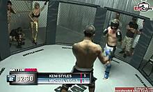 Watch the Skinny Ebony Babe with Small Tits Fucking in the Boxing Ring?