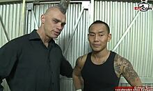 Watch the Skinny Ebony Babe with Small Tits Fucking in the Boxing Ring?