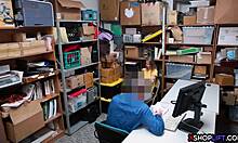 russian slender teen got punished at the shop