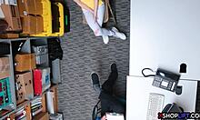 russian slender teen got punished at the shop