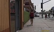 nevaeh keyz takes on a massive white cock at the gloryhole