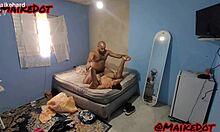 gay guy gets demolished by big black cock in hardcore bareback anal fucking