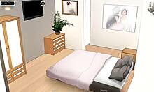 Teen masturbating friend's big pussy in confinement