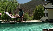 beautiful stepdaughter bouncing in glamour roleplay