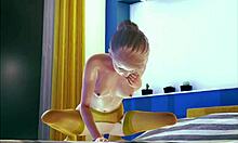 teen in stockings goes solo with wild 3d masturbation fun