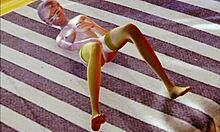 teen in stockings goes solo with wild 3d masturbation fun