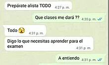 English teacher teaches lesson intimately