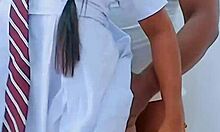 Teen Couple Fucks Hard At Party