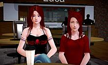 my new family plays games at home with big tits and ass