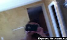 bathroom floor masturbation, latina solo orgasm