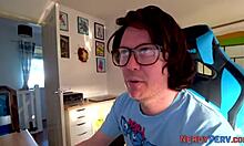 Amateur newbie tricked into her first blowjob and facial with a stranger