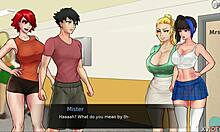 Indespærret med gudinder, slikker den saftige dryppende fisse