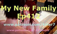 my new family 412 features big ass brunette in erotic anime game