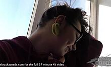 18yo Andy gapes tiny pink pussy with rabbit dildo!