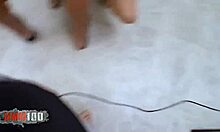 Skinny blonde whore with very small 18+ tits hard fucked 😈