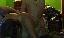 Wife humiliates cuckold husband while riding another man's dick in front of him.