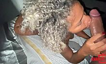 Novinha engole e engasga na piroca até pedir pra sentar.