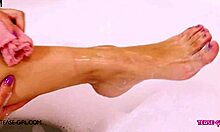 Sexy Teen Brunette Sparks Curiosity in Petite Lesbian Massage Pov